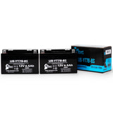 2-Pack 2003 Yamaha TTR250 250CC Motorcycle Battery Replacement - 12V, 6Ah