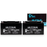 2-Pack 2004 Suzuki DR-Z400, E, S, SM 400CC Motorcycle Battery Replacement - 12V, 6Ah
