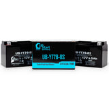 2-Pack 2009 Triumph Daytona 675 675CC Motorcycle Battery Replacement - 12V, 6Ah