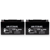 2-Pack 2001 Suzuki DR-Z400, E, S, SM 400CC Motorcycle Battery Replacement - 12V, 6Ah