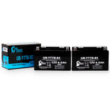 2-Pack 2001 Suzuki DR-Z400, E, S, SM 400CC Motorcycle Battery Replacement - 12V, 6Ah