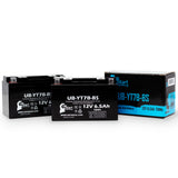 2-Pack 2011 Yamaha Zume 125 125CC Scooter Battery Replacement - 12V, 6Ah