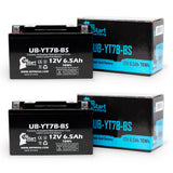 2-Pack 2009 Yamaha Zume 125 125CC Scooter Battery Replacement - 12V, 6Ah