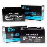 2-Pack 2005 Yamaha TTR250 250CC Motorcycle Battery Replacement - 12V, 6Ah