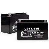 2-Pack 2011 Ducati 1199 Panigale 1199CC Motorcycle Battery Replacement - 12V, 6Ah