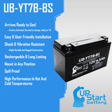 2-Pack 2008 Triumph Daytona 675 675CC Motorcycle Battery Replacement - 12V, 6Ah