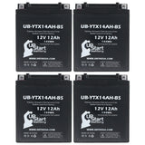 4-Pack Battery Replacement for 2006 Polaris Sportsman HO 500 CC ATV - 12V, 12AH