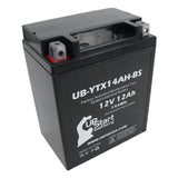 Battery Replacement for 1991 Kawasaki KLF300-C Bayou 300 4x4 300 CC ATV - 12V, 12AH