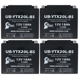4-Pack Battery Replacement for 2007 Honda AquaTrax F-15, F-15X 1470 CC Personal Watercraft - 12V, 18AH