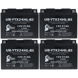 4-Pack Battery Replacement for 1999 Yamaha VT600 Venture 600 600 CC Snowmobile - 12V, 21AH