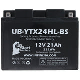 Battery Replacement for 2017 BRP (CAN-AM) Spyder (RT, F3) 1330 CC Motorcycle - 12V, 21AH