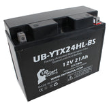 3-Pack Battery Replacement for 1987 Yamaha XVZ13 Venture/Royale 1300 CC Motorcycle - 12V, 21AH