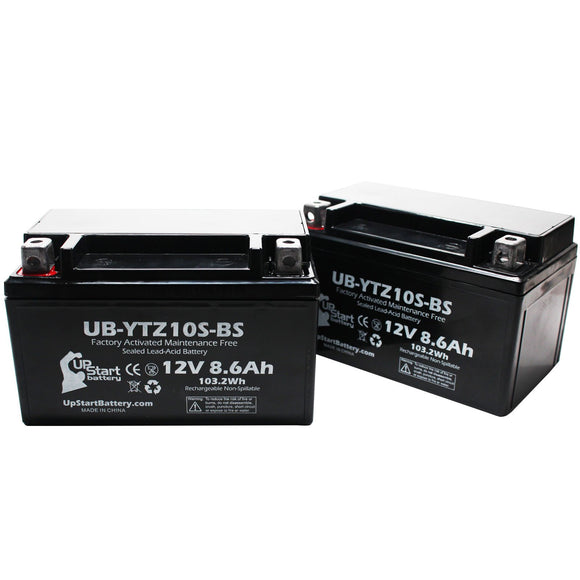 2-Pack 2003 Honda CB900F (919) 919CC Motorcycle Battery Replacement - 12V, 8.6Ah