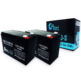 2x Pack iZip I-600 Battery - Replaces UB12100-S Universal Sealed Lead Acid Batteries (12V, 10Ah, 10000mAh, F2 Terminal, AGM, SLA)
