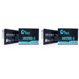 2x Pack Razor iMod (Version 1-8) Battery - Replaces UB12100-S Universal Sealed Lead Acid Batteries (12V, 10Ah, 10000mAh, F2 Terminal, AGM, SLA)