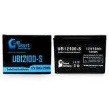BladeZ eX 350 Battery - Replaces UB12100-S Universal Sealed Lead Acid Batteries (12V, 10Ah, 10000mAh, F2 Terminal, AGM, SLA)