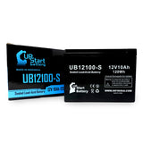 Neuton Mowers CE6 Battery - Replaces UB12100-S Universal Sealed Lead Acid Batteries (12V, 10Ah, 10000mAh, F2 Terminal, AGM, SLA, One Year Warranty)