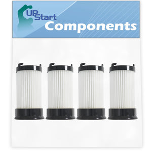 4-Pack DCF-4 DCF-18 Filter Replacement for Eureka & GE Vacuum Cleaners - Compatible with Eureka DCF-4 DCF-18 HEPA Dust Cup Filter