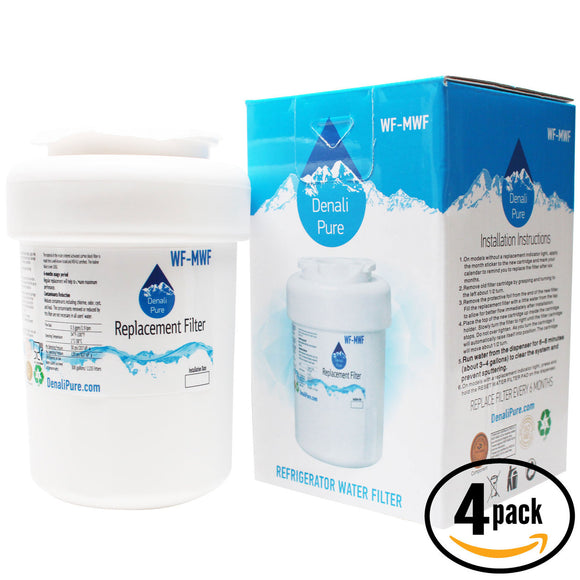 4-Pack GE MWF Refrigerator Water Filter Replacement